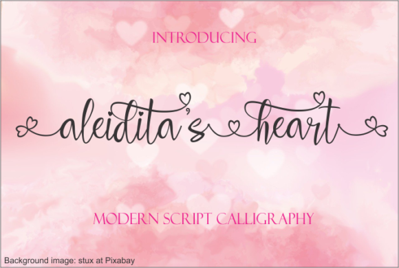 Aleidita s Heart: A Premium Handwritten Typeface for Campaign Creativity