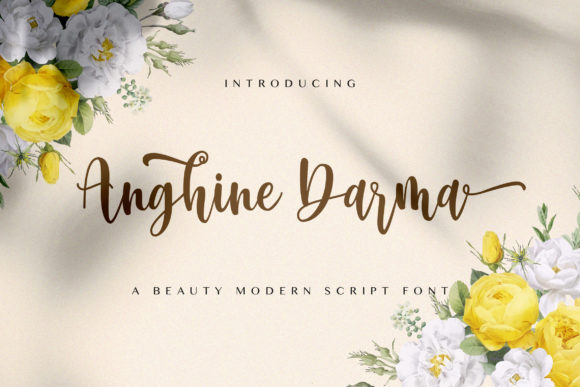 Anghine Darma: A Charming Script Font for Editorial Elegance