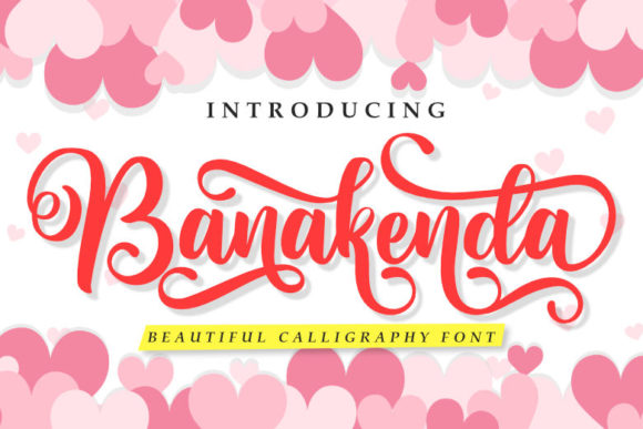Banakenda: A Handwritten Font for Crafting and Selling with Style