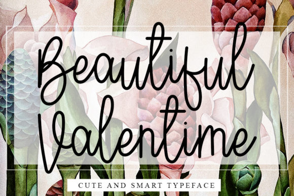 Beautiful Valentine Font: A Handwritten Typeface for Creative Branding