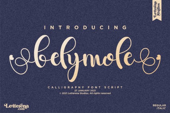 Belymole: A Script Font for Elegant Editorial Design
