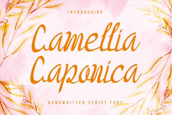 Camellia Caponica Font: A Delightful Script for Editorial Design
