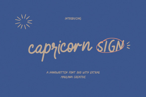 Capricorn Sign Font Review: A Versatile Typeface for Creative Campaigns