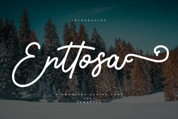 Enttosa Font: A Versatile Handwritten Typeface for Web Design