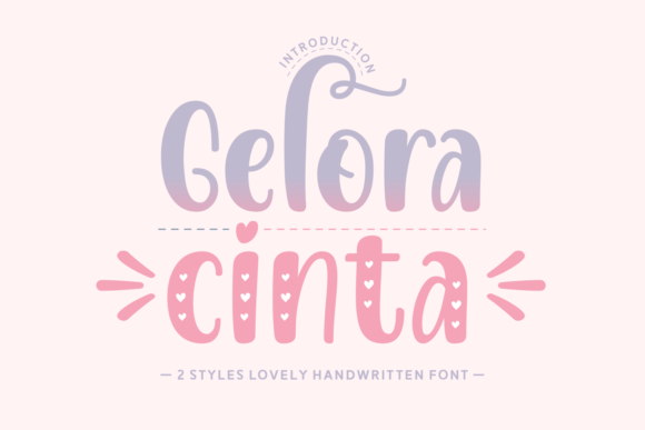 Gelora Cinta: A Whimsical Script Font for Editorial Design