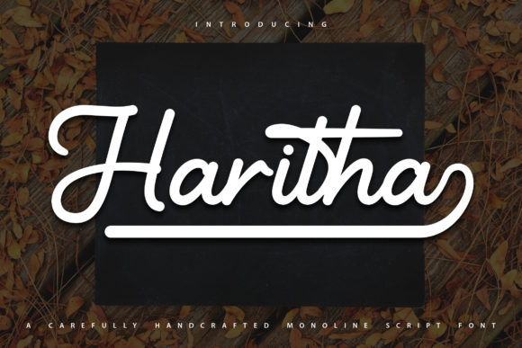 Haritha Font: A Stylish Handwritten Typeface for Your Brand