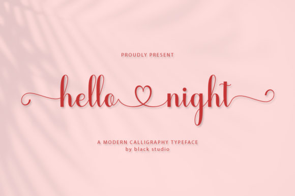 Hello Night Font: A Delightful Script for Editorial Design