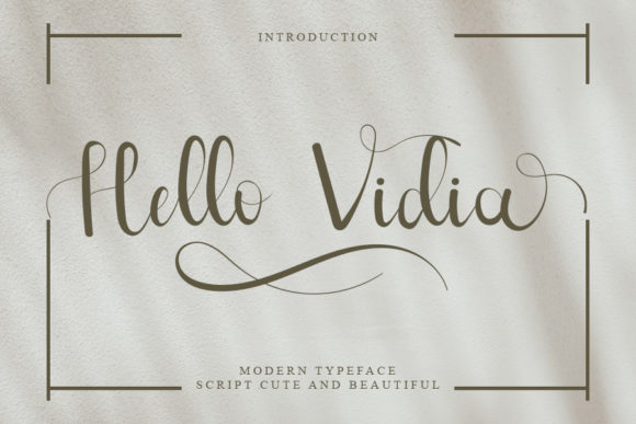 Hello Vidia: A Typeface That Elevates Digital Branding