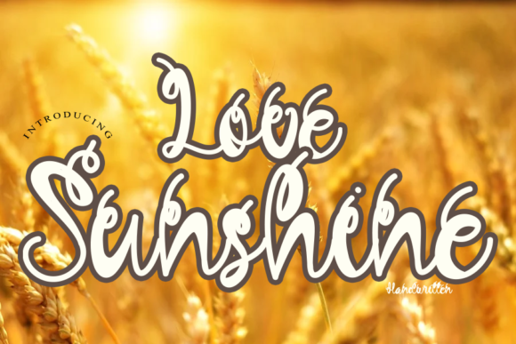 Love Sunshine Font: A Versatile Handwritten Typeface for Crafters