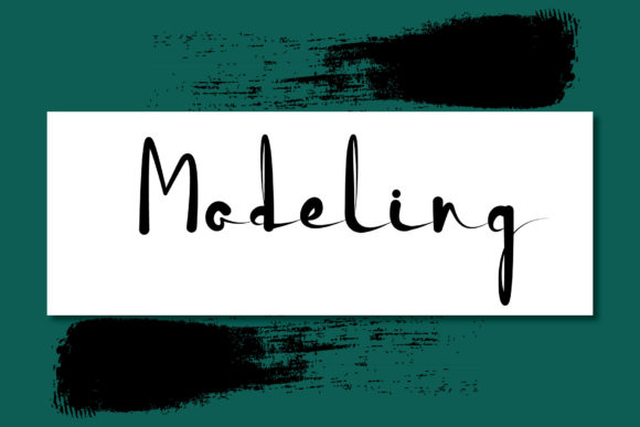 Modeling Font: A Handwritten Typeface That Elevates Brand Identity