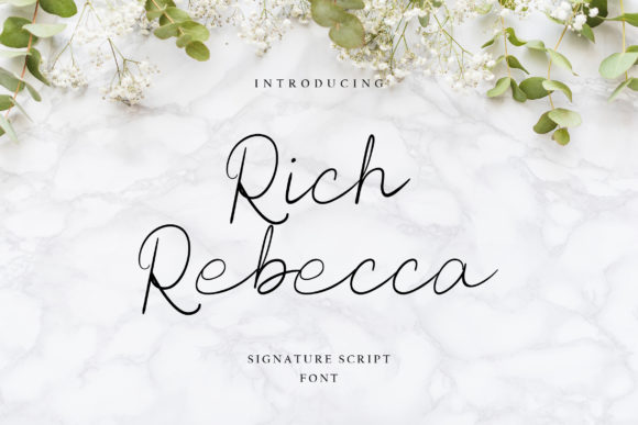 Rich Rebecca Font Review: Elevating Brand Campaigns with Elegance