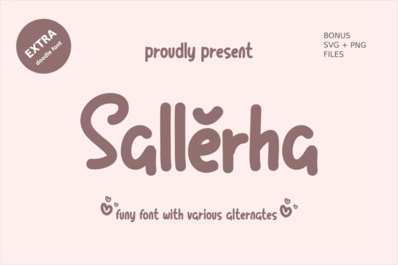 Sallerha: A Playful Handwritten Font for Editorial Design