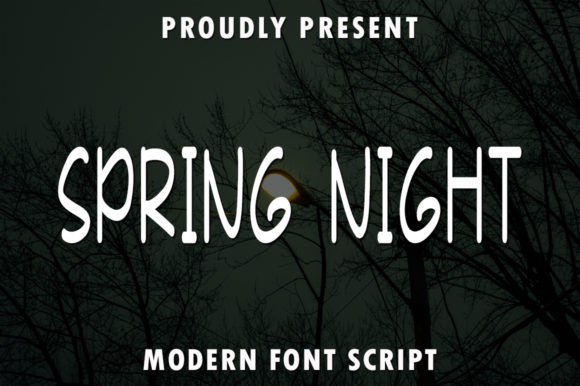 Spring Night Font: A Handwritten Typeface for Makers