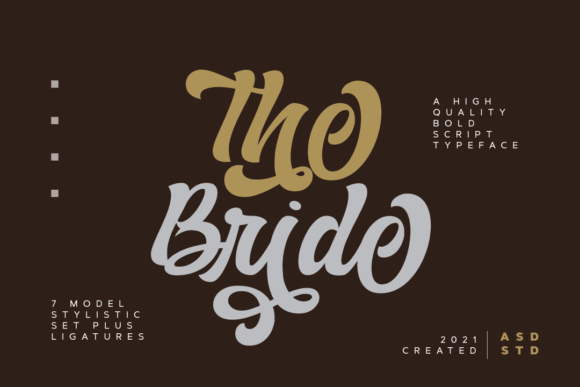The Bride Typeface: A Stylish Addition to Brand Design
