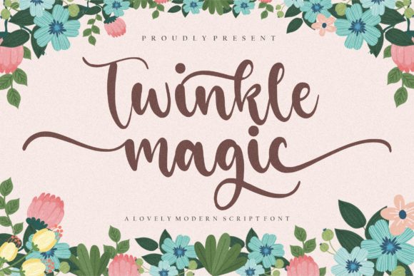 Twinkle Magic: A Handwritten Typeface for Editorial Elegance